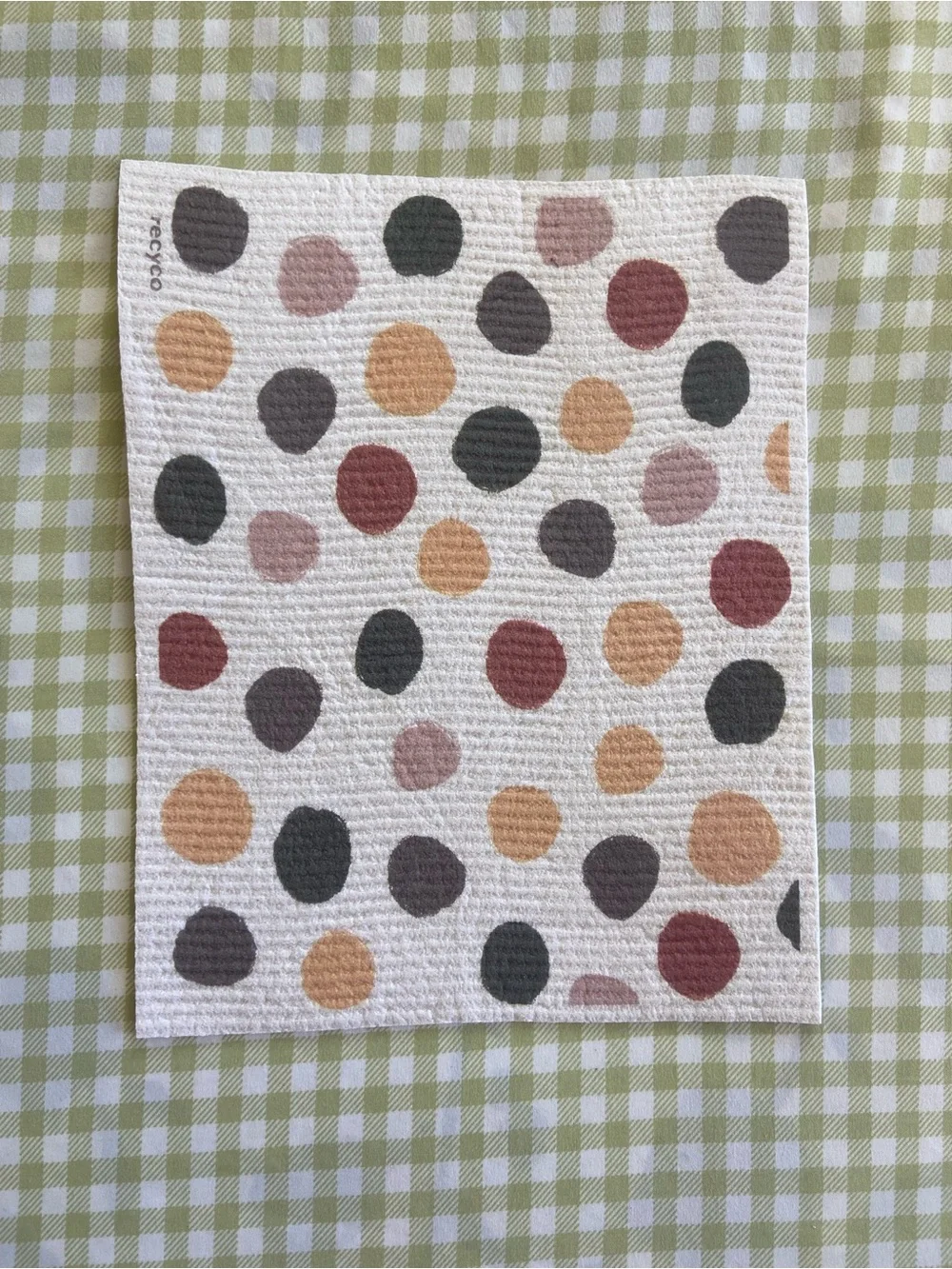 Set of 6 Patterned Swedish Dishcloths- Autumn Designs
